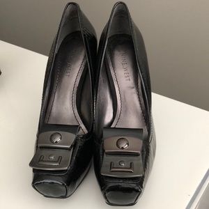 Nine West Black Platform Heels